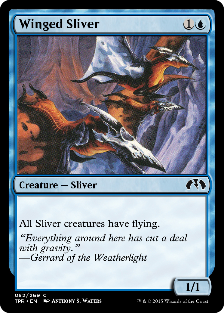 Winged Sliver (TPR-082) - Tempest Remastered Foil - Premium MTG Single from Wizards of the Coast - Just $0! Shop now at Game Crave Tournament Store