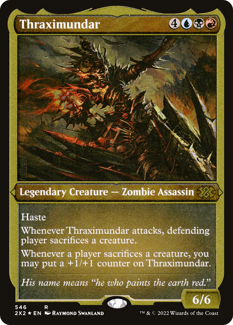 Thraximundar (2X2-546) - Double Masters 2022 Etched Foil - Premium MTG Single from Wizards of the Coast - Just $4.10! Shop now at Game Crave Tournament Store