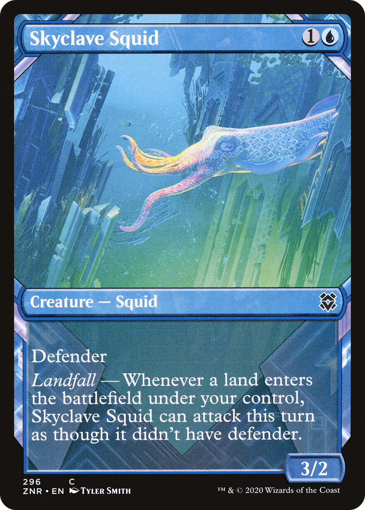 Skyclave Squid (ZNR-296) - Zendikar Rising: (Showcase) - Premium MTG Single from Wizards of the Coast - Just $0.08! Shop now at Game Crave Tournament Store