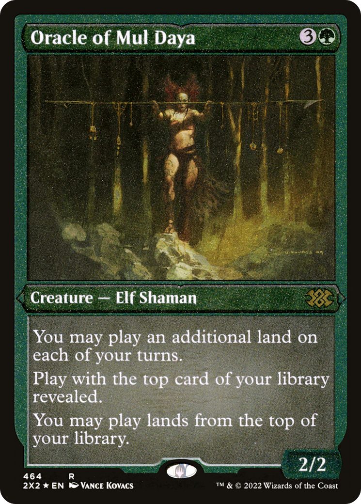 Oracle of Mul Daya (2X2-464) - Double Masters 2022 Etched Foil - Premium MTG Single from Wizards of the Coast - Just $2.99! Shop now at Game Crave Tournament Store