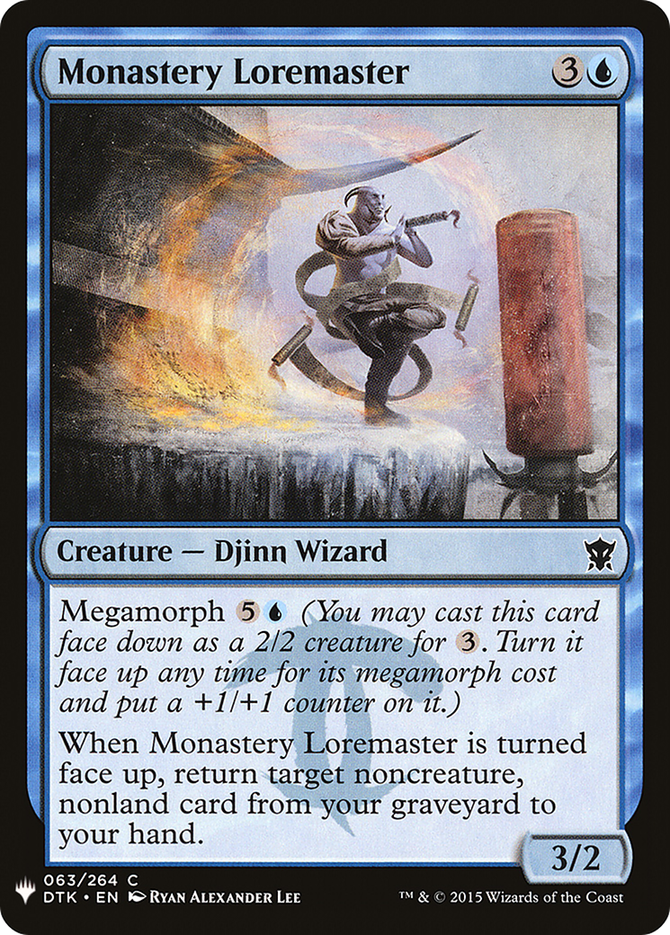 Monastery Loremaster (MB1-436) - Mystery Booster - Premium MTG Single from Wizards of the Coast - Just $0.25! Shop now at Game Crave Tournament Store