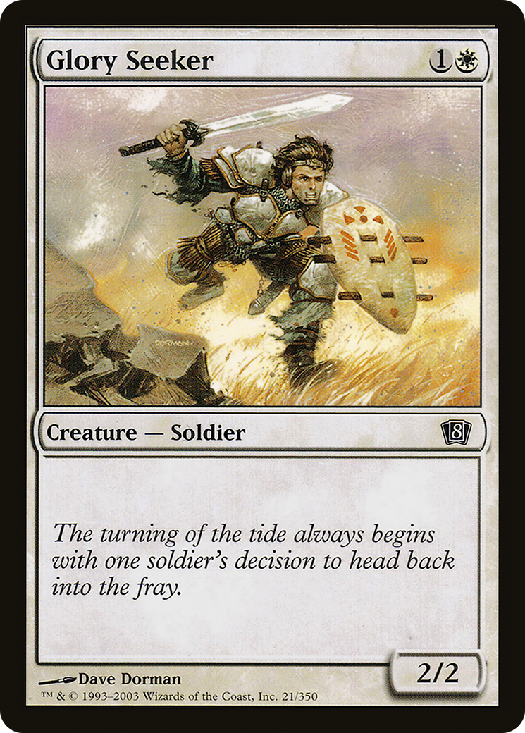 Glory Seeker (8ED-21★) - Eighth Edition Foil - Premium MTG Single from Wizards of the Coast - Just $0.08! Shop now at Game Crave Tournament Store