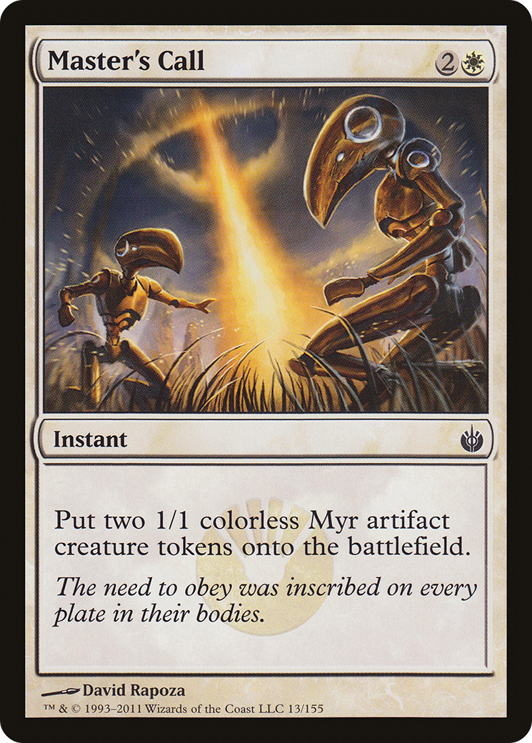 Master's Call (MBS-013) - Mirrodin Besieged - Premium MTG Single from Wizards of the Coast - Just $0.08! Shop now at Game Crave Tournament Store
