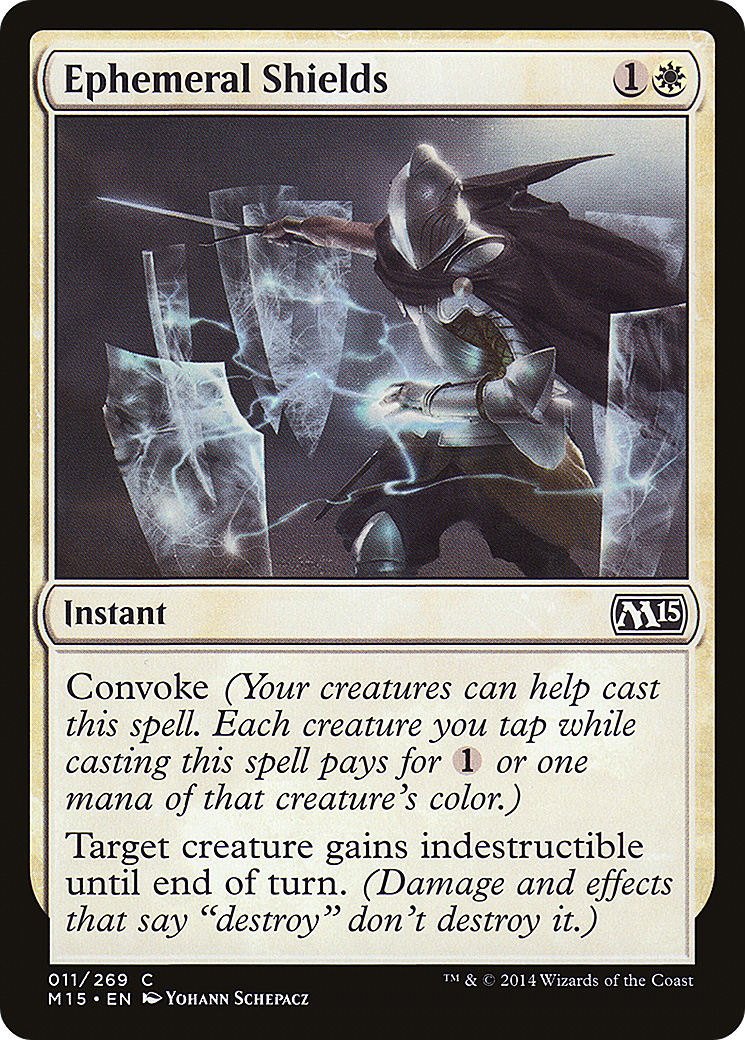 Ephemeral Shields (M15-011) - Magic 2015 Foil - Premium MTG Single from Wizards of the Coast - Just $0.23! Shop now at Game Crave Tournament Store