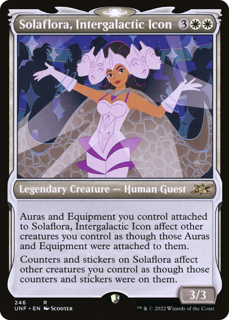 Solaflora, Intergalactic Icon (UNF-246) - Unfinity: (Showcase) - Premium MTG Single from Wizards of the Coast - Just $0.25! Shop now at Game Crave Tournament Store