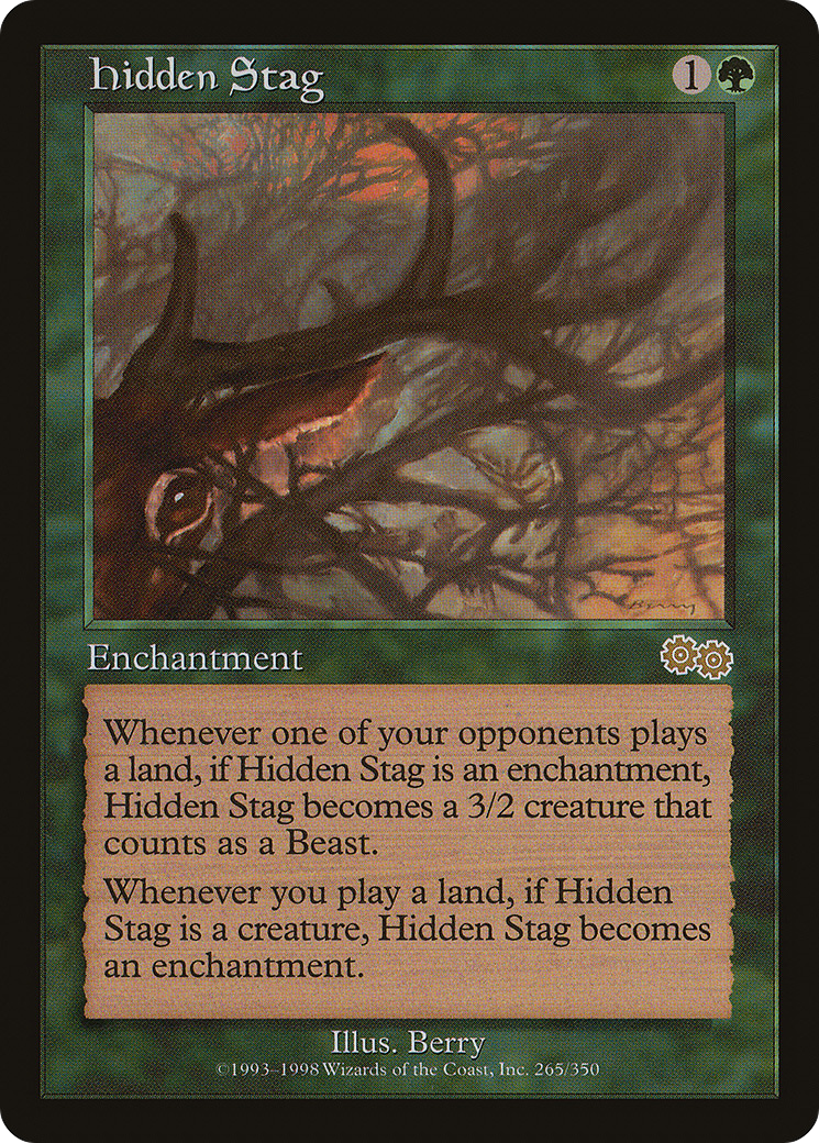 Hidden Stag (USG-265) - Urza's Saga - Premium MTG Single from Wizards of the Coast - Just $0.10! Shop now at Game Crave Tournament Store