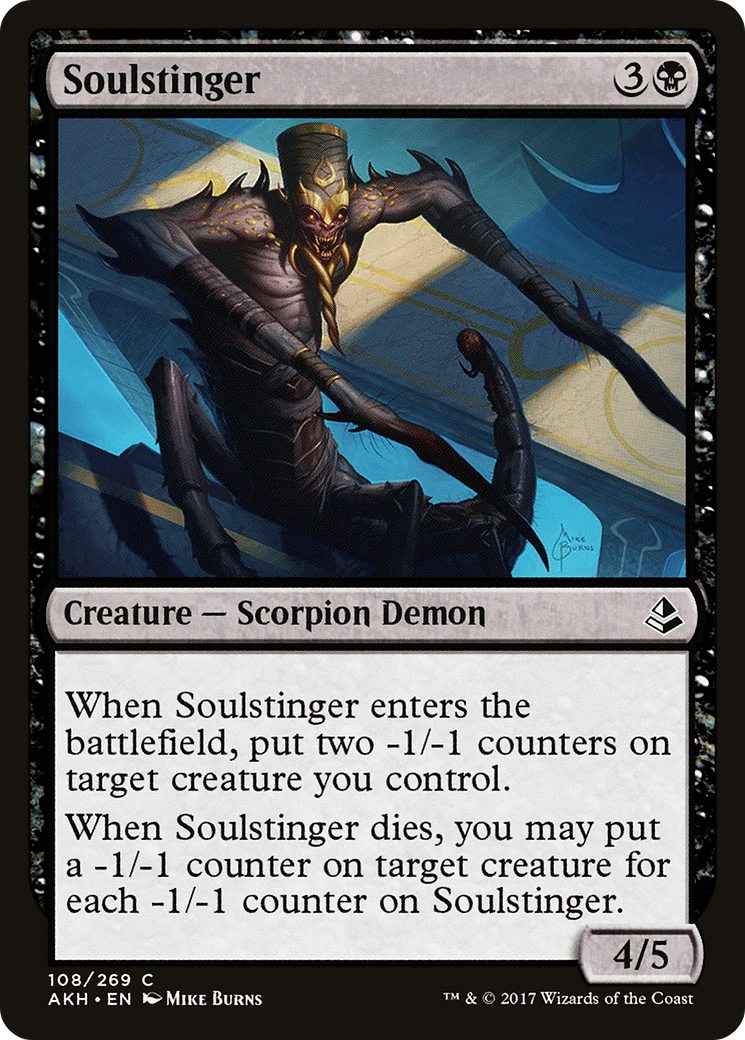 Soulstinger (AKH-108) - Amonkhet - Premium MTG Single from Wizards of the Coast - Just $0.08! Shop now at Game Crave Tournament Store