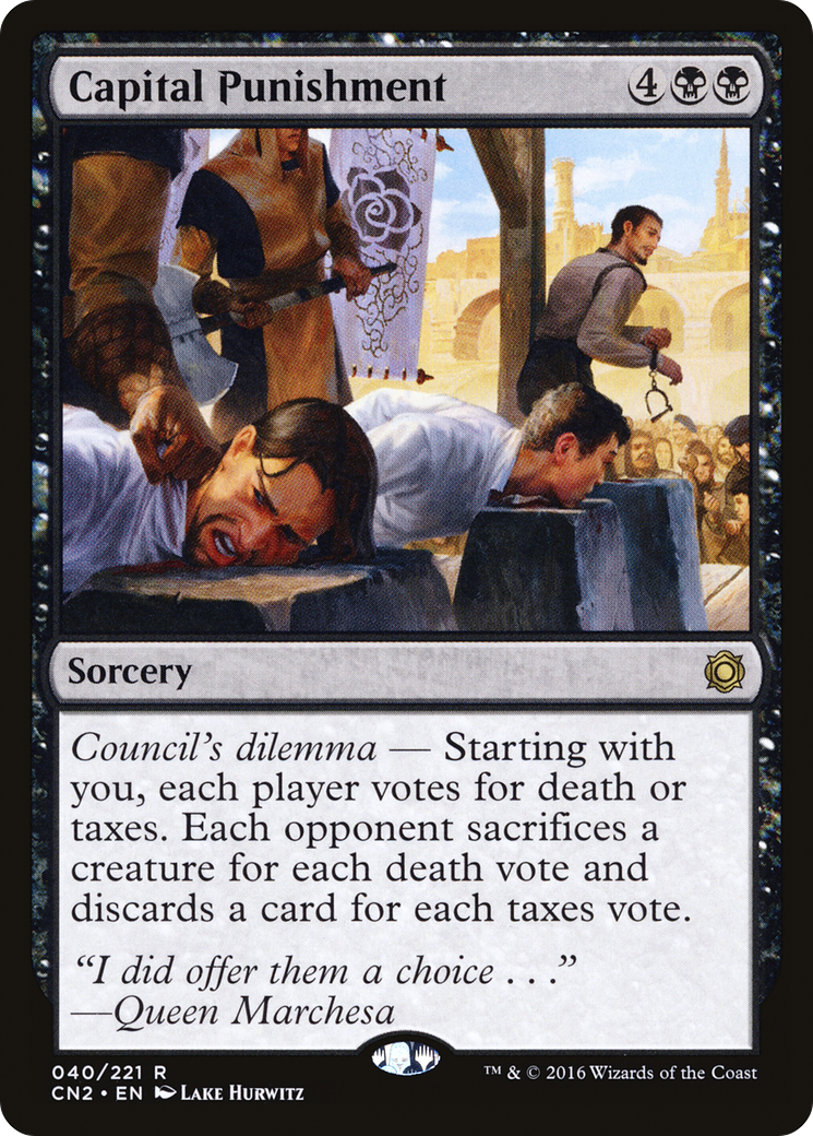 Capital Punishment (CN2-040) - Conspiracy: Take the Crown Foil - Premium MTG Single from Wizards of the Coast - Just $4.12! Shop now at Game Crave Tournament Store