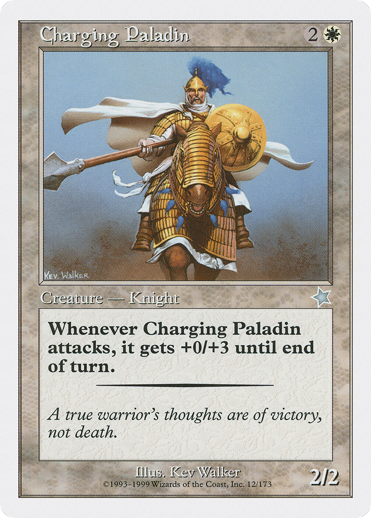Charging Paladin (S99-012) - Starter 1999 - Premium MTG Single from Wizards of the Coast - Just $0.25! Shop now at Game Crave Tournament Store