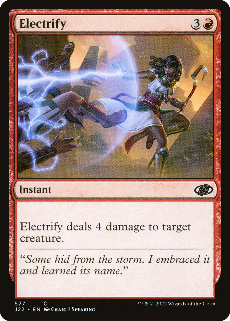 Electrify (J22-527) - Jumpstart 2022 - Premium MTG Single from Wizards of the Coast - Just $0.25! Shop now at Game Crave Tournament Store