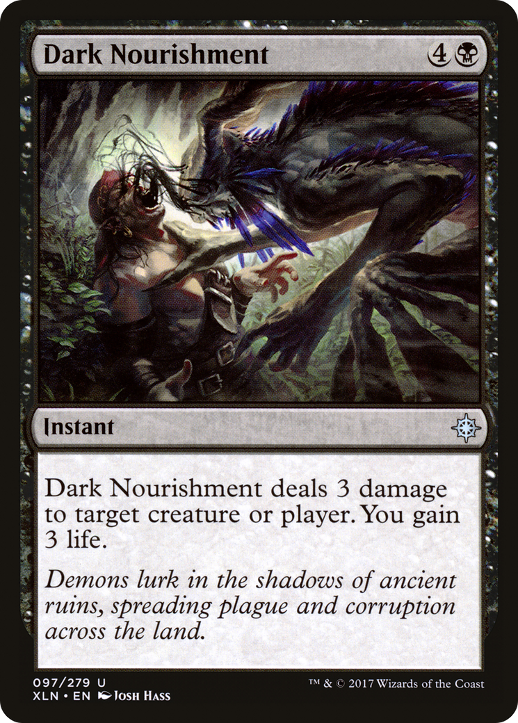 Dark Nourishment (XLN-097) - Ixalan Foil - Premium MTG Single from Wizards of the Coast - Just $0.25! Shop now at Game Crave Tournament Store