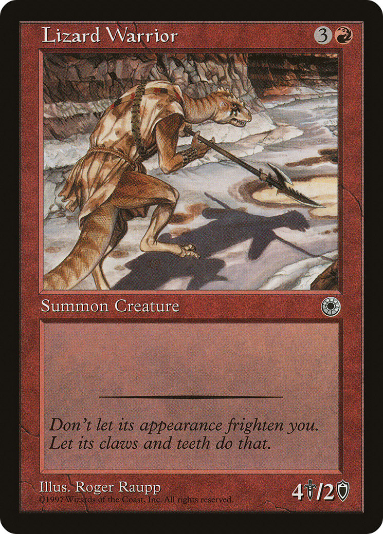 Lizard Warrior (POR-139) - Portal - Premium MTG Single from Wizards of the Coast - Just $0.25! Shop now at Game Crave Tournament Store