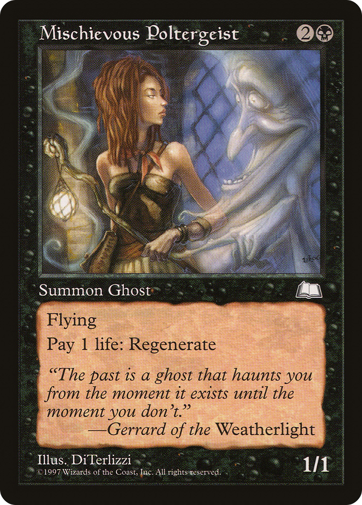 Mischievous Poltergeist (WTH-074) - Weatherlight - Premium MTG Single from Wizards of the Coast - Just $0.49! Shop now at Game Crave Tournament Store