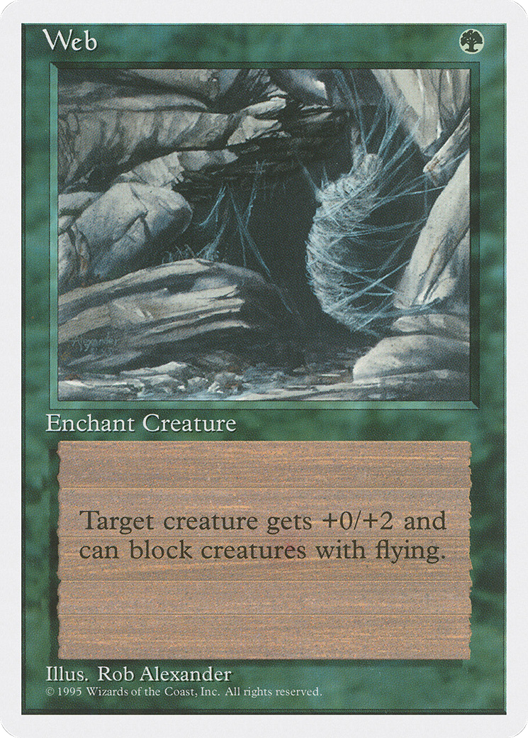 Web (4ED-287) - Fourth Edition - Premium MTG Single from Wizards of the Coast - Just $0.08! Shop now at Game Crave Tournament Store