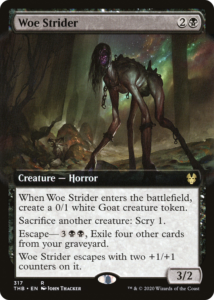 Woe Strider (THB-317) - Theros Beyond Death: (Extended Art) - Premium MTG Single from Wizards of the Coast - Just $1.30! Shop now at Game Crave Tournament Store