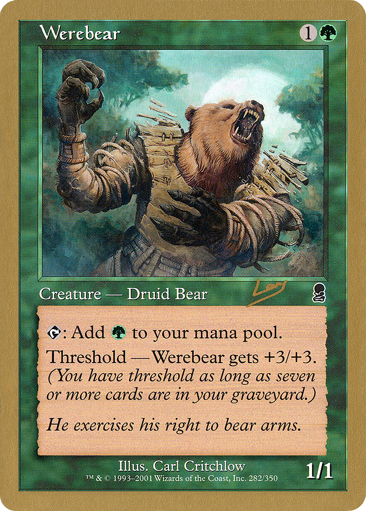 Werebear (WC02-RL282) - World Championship Decks 2002 - Premium MTG Single from Wizards of the Coast - Just $1.80! Shop now at Game Crave Tournament Store