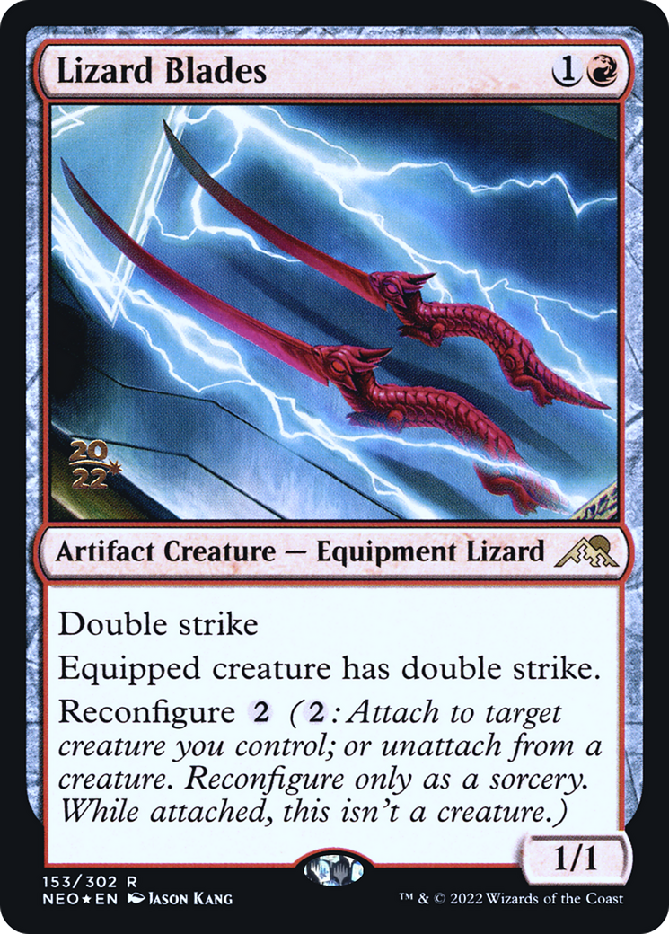 Lizard Blades (PNEO-153S) - Kamigawa: Neon Dynasty Promos Foil - Premium MTG Single from Wizards of the Coast - Just $0.85! Shop now at Game Crave Tournament Store