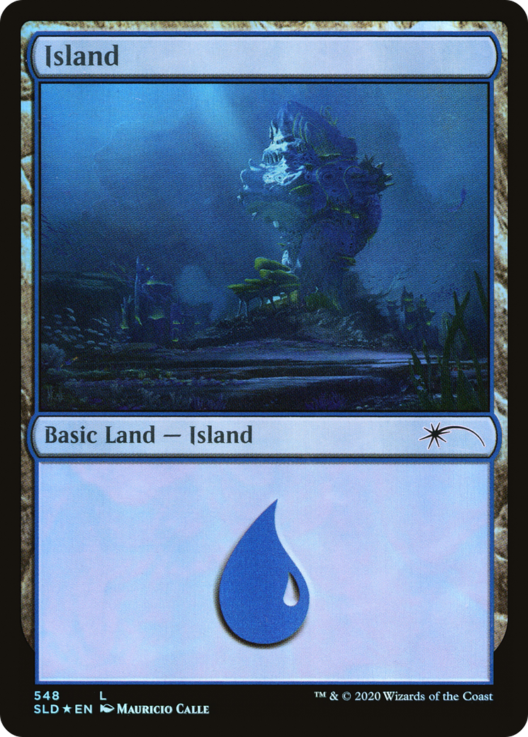 Island (SLD-548) - Secret Lair Drop Foil - Premium MTG Single from Wizards of the Coast - Just $0.17! Shop now at Game Crave Tournament Store