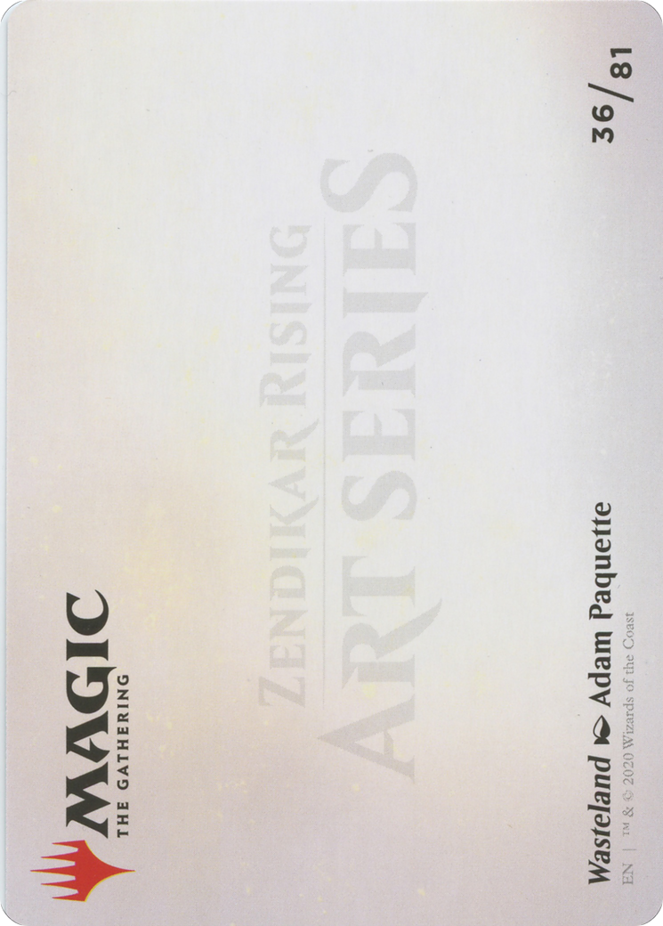 Wasteland // Wasteland (AZNR-036) - Zendikar Rising Art Series (Borderless) - Premium MTG Single from Wizards of the Coast - Just $0! Shop now at Game Crave Tournament Store