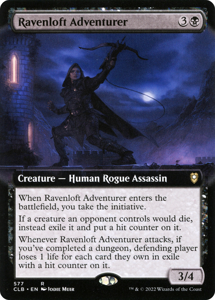 Ravenloft Adventurer (CLB-577) - Commander Legends: Battle for Baldur's Gate: (Extended Art) - Premium MTG Single from Wizards of the Coast - Just $0.40! Shop now at Game Crave Tournament Store