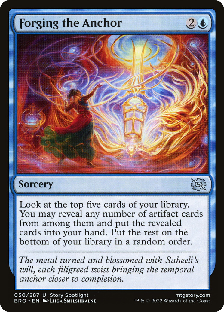 Forging the Anchor (BRO-050) - The Brothers' War Foil - Premium MTG Single from Wizards of the Coast - Just $0.08! Shop now at Game Crave Tournament Store