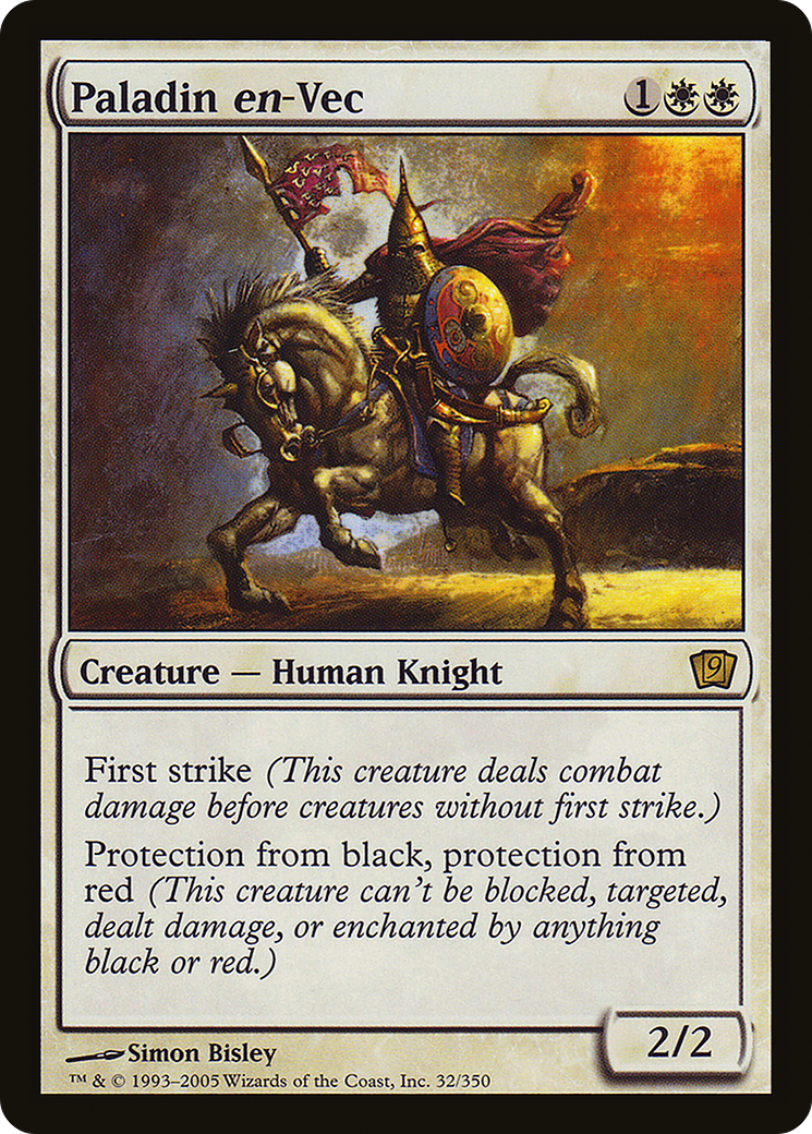 Paladin en-Vec (9ED-32★) - Ninth Edition Foil - Premium MTG Single from Wizards of the Coast - Just $1.04! Shop now at Game Crave Tournament Store