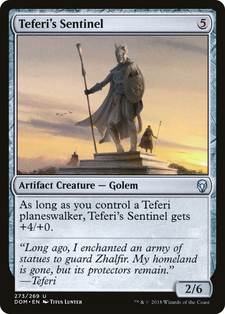 Teferi's Sentinel (DOM-273) - Dominaria - Premium MTG Single from Wizards of the Coast - Just $0.25! Shop now at Game Crave Tournament Store