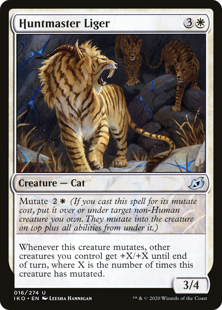 Huntmaster Liger (IKO-016) - Ikoria: Lair of Behemoths - Premium MTG Single from Wizards of the Coast - Just $0.08! Shop now at Game Crave Tournament Store