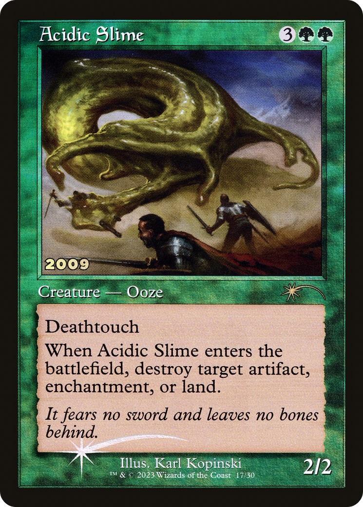 Acidic Slime (P30A-017) - 30th Anniversary Play Promos Foil - Premium MTG Single from Wizards of the Coast - Just $0.08! Shop now at Game Crave Tournament Store