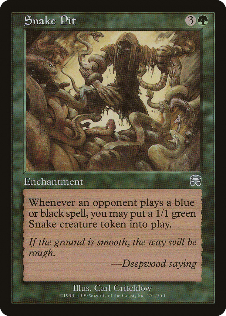 Snake Pit (MMQ-271) - Mercadian Masques - Premium MTG Single from Wizards of the Coast - Just $0.23! Shop now at Game Crave Tournament Store