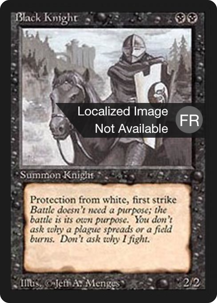 Black Knight (FBB-095) - Foreign Black Border - Premium MTG Single from Wizards of the Coast - Just $4.08! Shop now at Game Crave Tournament Store