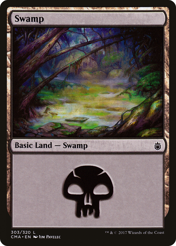 Swamp (CMA-303) - Commander Anthology - Premium MTG Single from Wizards of the Coast - Just $0.08! Shop now at Game Crave Tournament Store