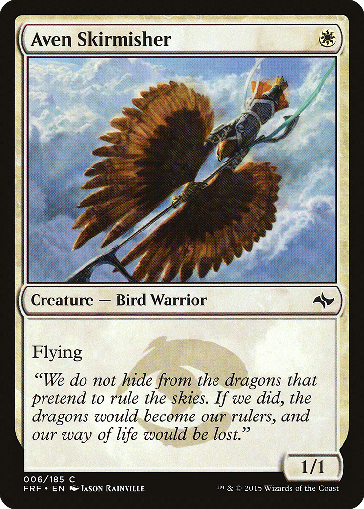 Aven Skirmisher (FRF-006) - Fate Reforged Foil - Premium MTG Single from Wizards of the Coast - Just $0.29! Shop now at Game Crave Tournament Store