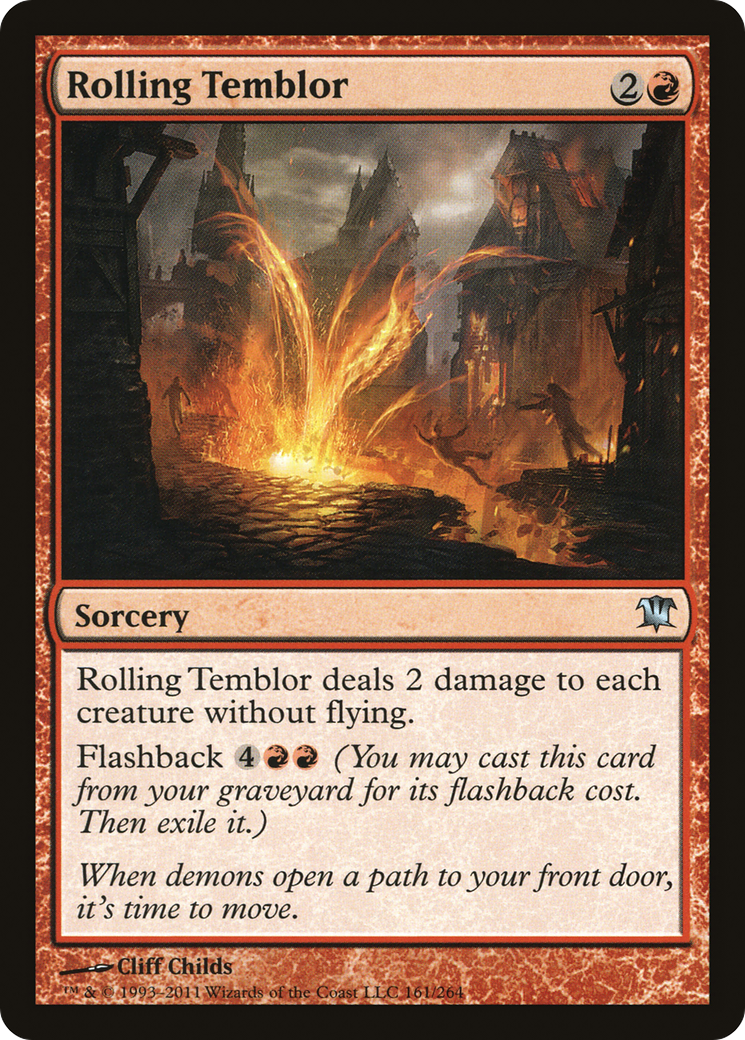 Rolling Temblor (ISD-161) - Innistrad - Premium MTG Single from Wizards of the Coast - Just $0.25! Shop now at Game Crave Tournament Store