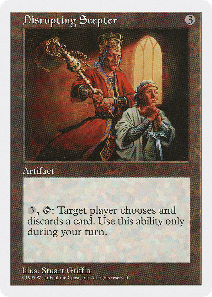 Disrupting Scepter (5ED-365) - Fifth Edition - Premium MTG Single from Wizards of the Coast - Just $0.08! Shop now at Game Crave Tournament Store
