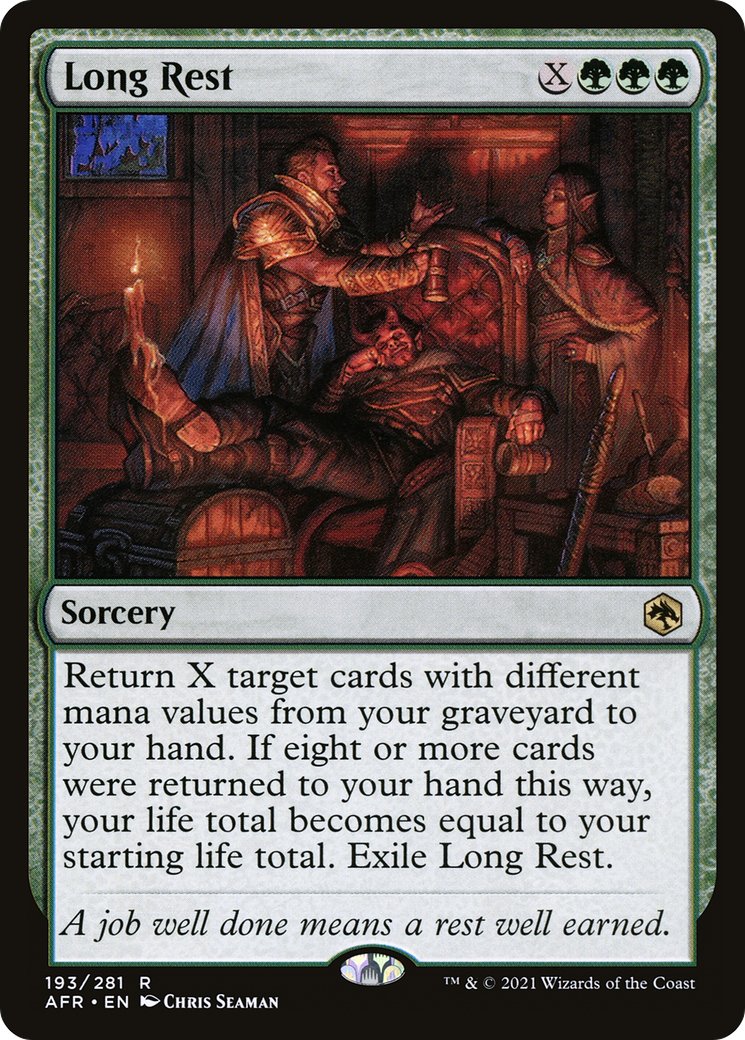 Long Rest (AFR-193) - Adventures in the Forgotten Realms Foil - Premium MTG Single from Wizards of the Coast - Just $0.08! Shop now at Game Crave Tournament Store