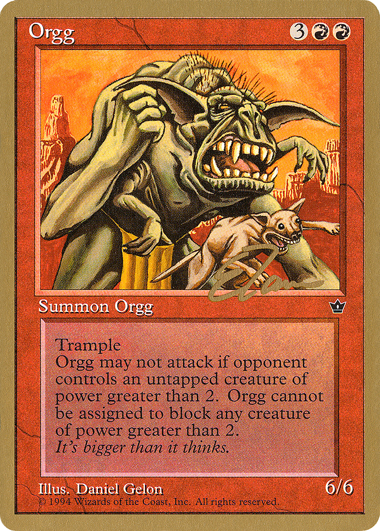 Orgg (PTC-ET63) - Pro Tour Collector Set - Premium MTG Single from Wizards of the Coast - Just $0.21! Shop now at Game Crave Tournament Store