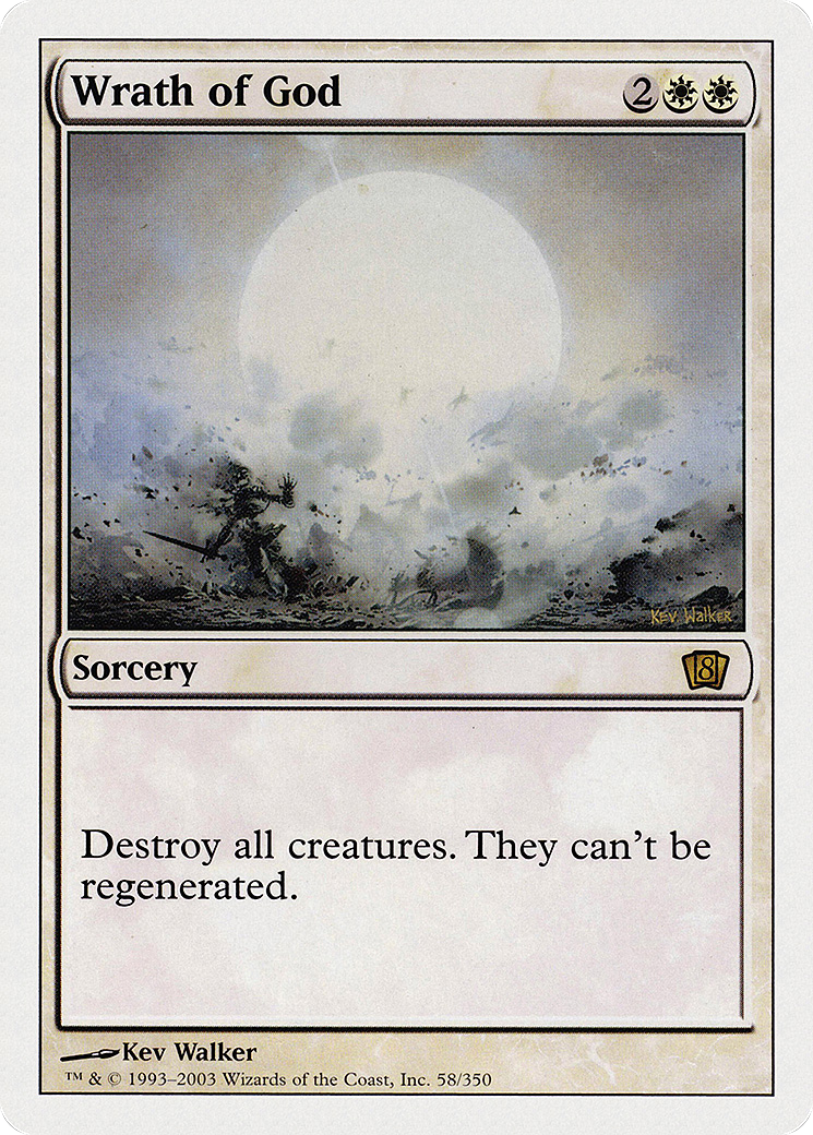 Wrath of God (8ED-058) - Eighth Edition - Premium MTG Single from Wizards of the Coast - Just $0.59! Shop now at Game Crave Tournament Store