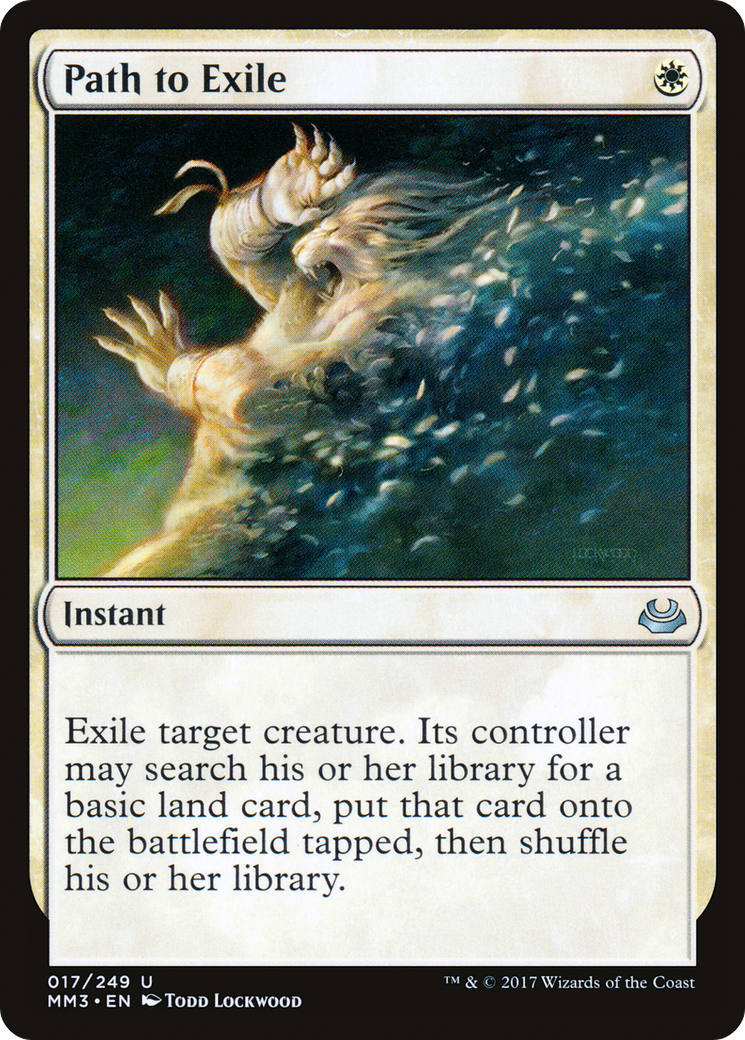 Path to Exile (MM3-017) - Modern Masters 2017 - Premium MTG Single from Wizards of the Coast - Just $0.26! Shop now at Game Crave Tournament Store