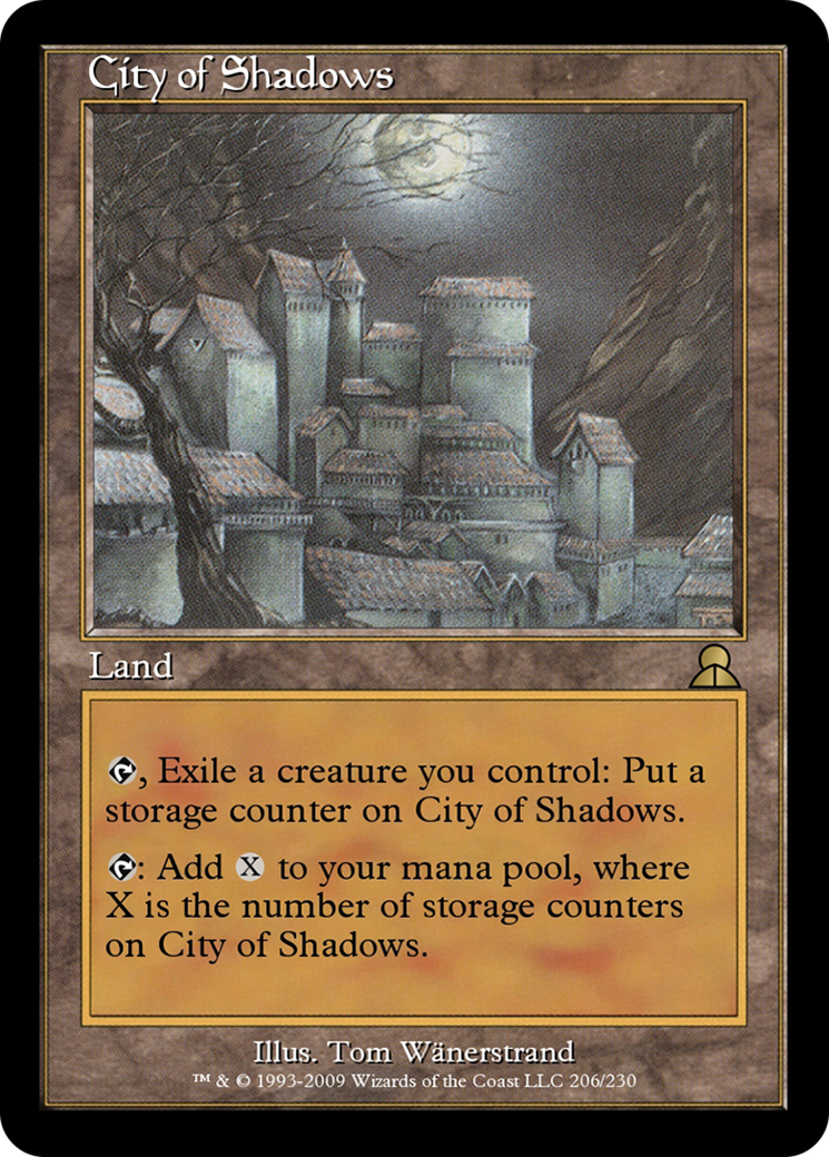 City of Shadows (ME3-206) - Masters Edition III Foil - Premium MTG Single from Wizards of the Coast - Just $0! Shop now at Game Crave Tournament Store