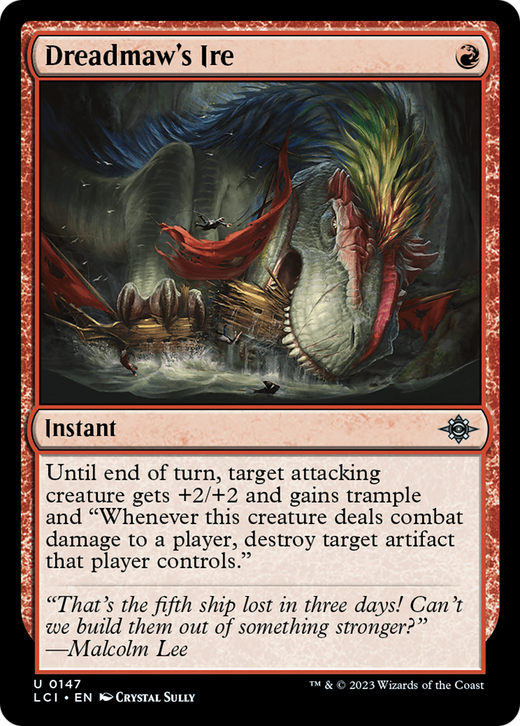 Dreadmaw's Ire (LCI-147) - The Lost Caverns of Ixalan Foil - Premium MTG Single from Wizards of the Coast - Just $0.08! Shop now at Game Crave Tournament Store