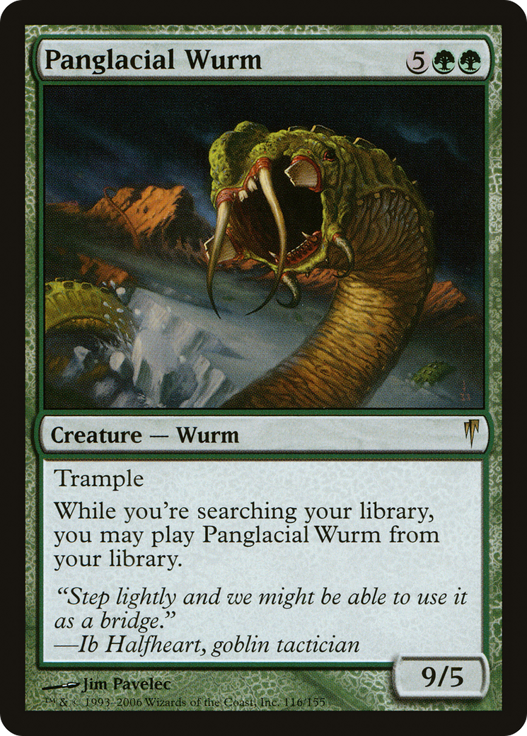 Panglacial Wurm (CSP-116) - Coldsnap Foil - Premium MTG Single from Wizards of the Coast - Just $23.99! Shop now at Game Crave Tournament Store