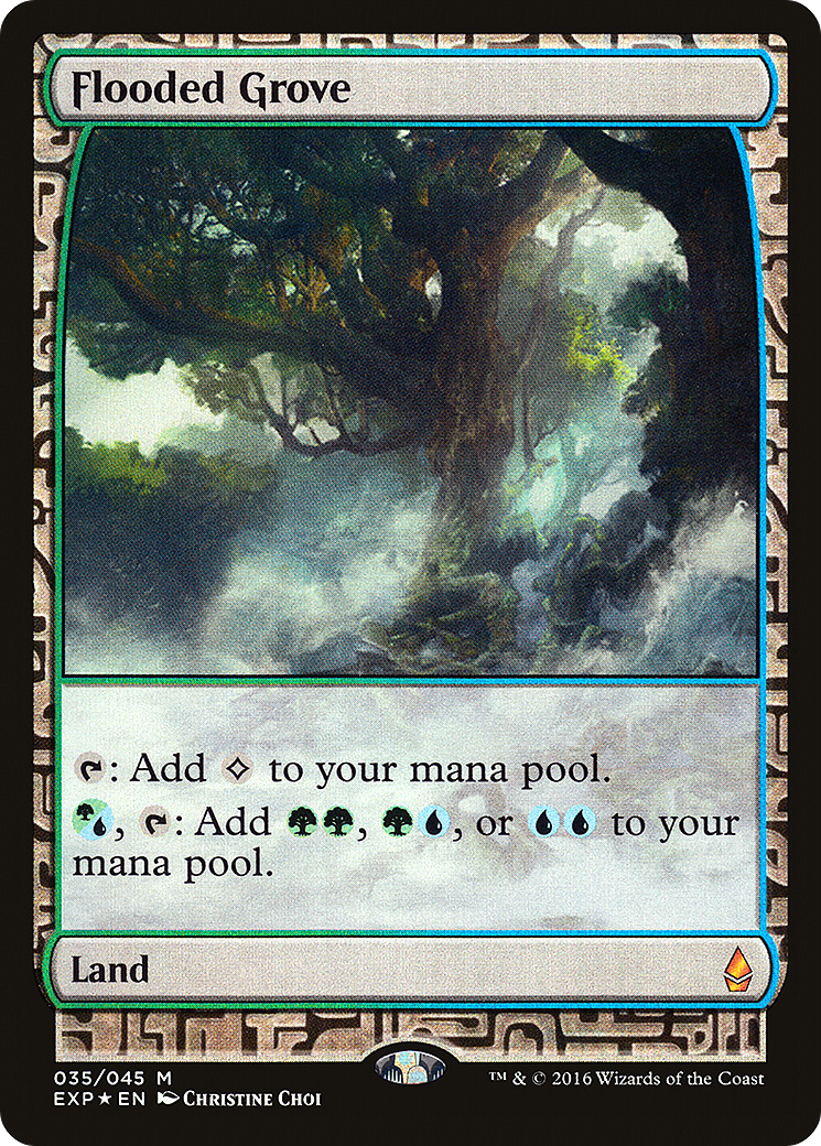 Flooded Grove (EXP-035) - Zendikar Expeditions Foil - Premium MTG Single from Wizards of the Coast - Just $31.46! Shop now at Game Crave Tournament Store