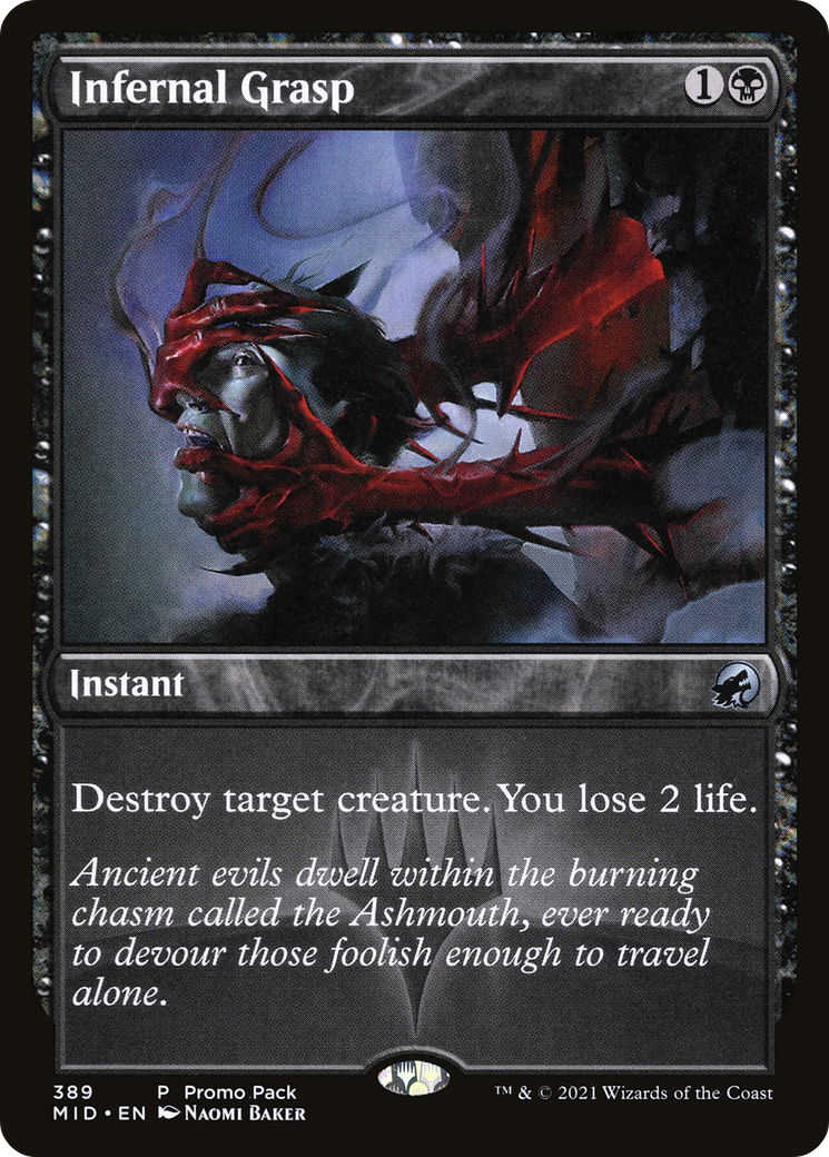 Infernal Grasp (MID-389) - Innistrad: Midnight Hunt - Premium MTG Single from Wizards of the Coast - Just $0.26! Shop now at Game Crave Tournament Store