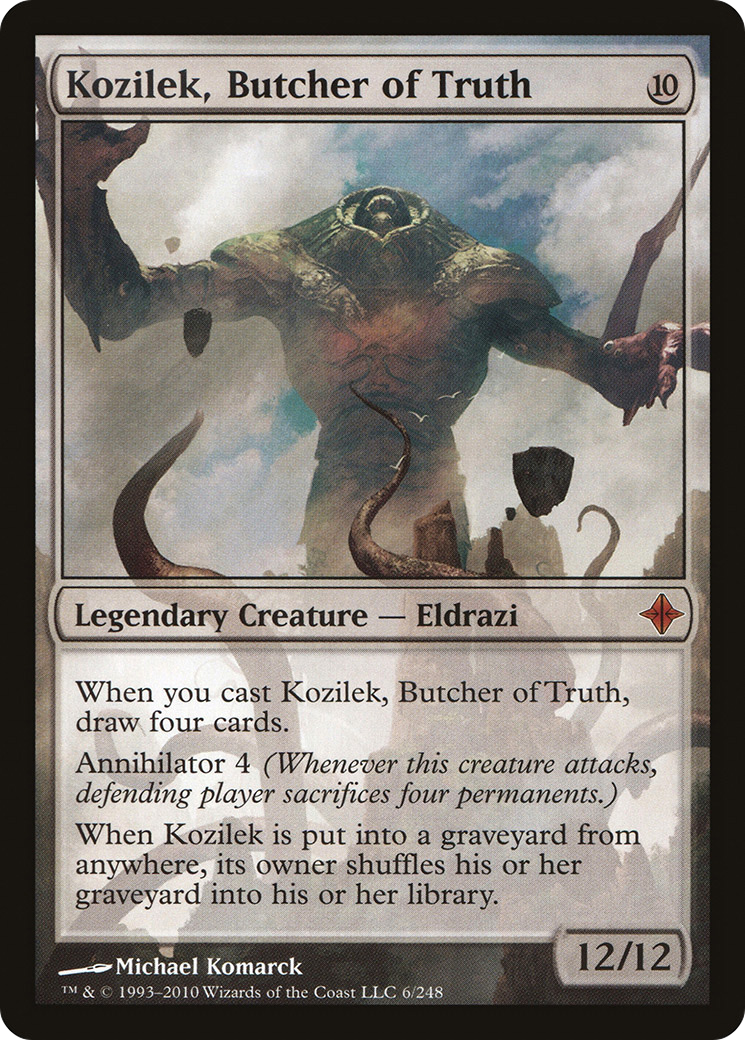 Kozilek, Butcher of Truth (ROE-006) - Rise of the Eldrazi Foil - Premium MTG Single from Wizards of the Coast - Just $42.92! Shop now at Game Crave Tournament Store