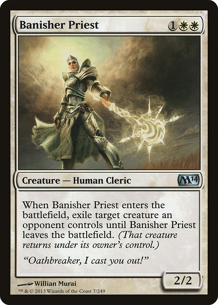 Banisher Priest (M14-007) - Magic 2014 - Premium MTG Single from Wizards of the Coast - Just $0.21! Shop now at Game Crave Tournament Store