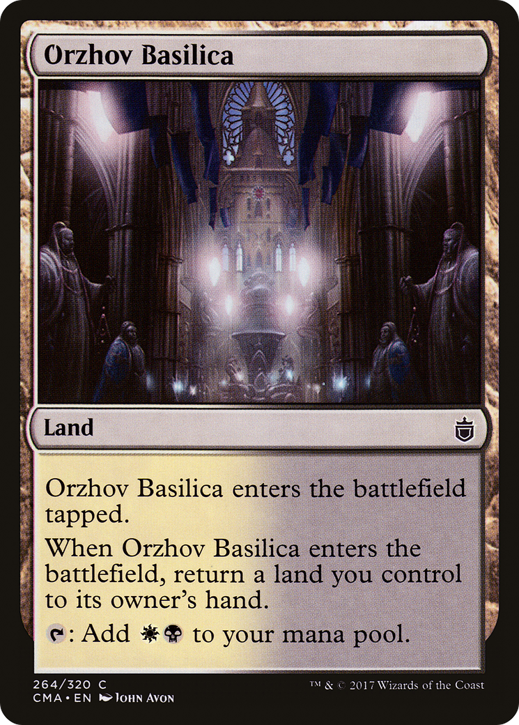 Orzhov Basilica (CMA-264) - Commander Anthology - Premium MTG Single from Wizards of the Coast - Just $0.08! Shop now at Game Crave Tournament Store