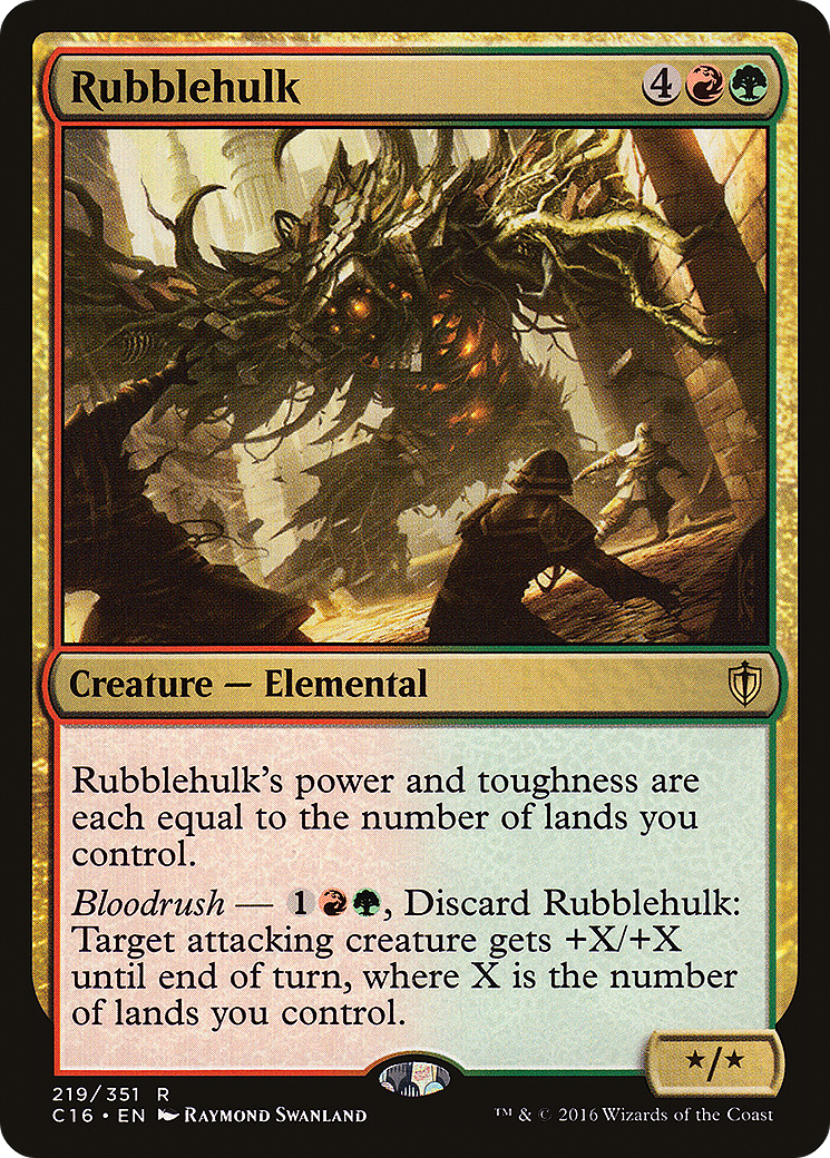 Rubblehulk (C16-219) - Commander 2016 - Premium MTG Single from Wizards of the Coast - Just $0.25! Shop now at Game Crave Tournament Store