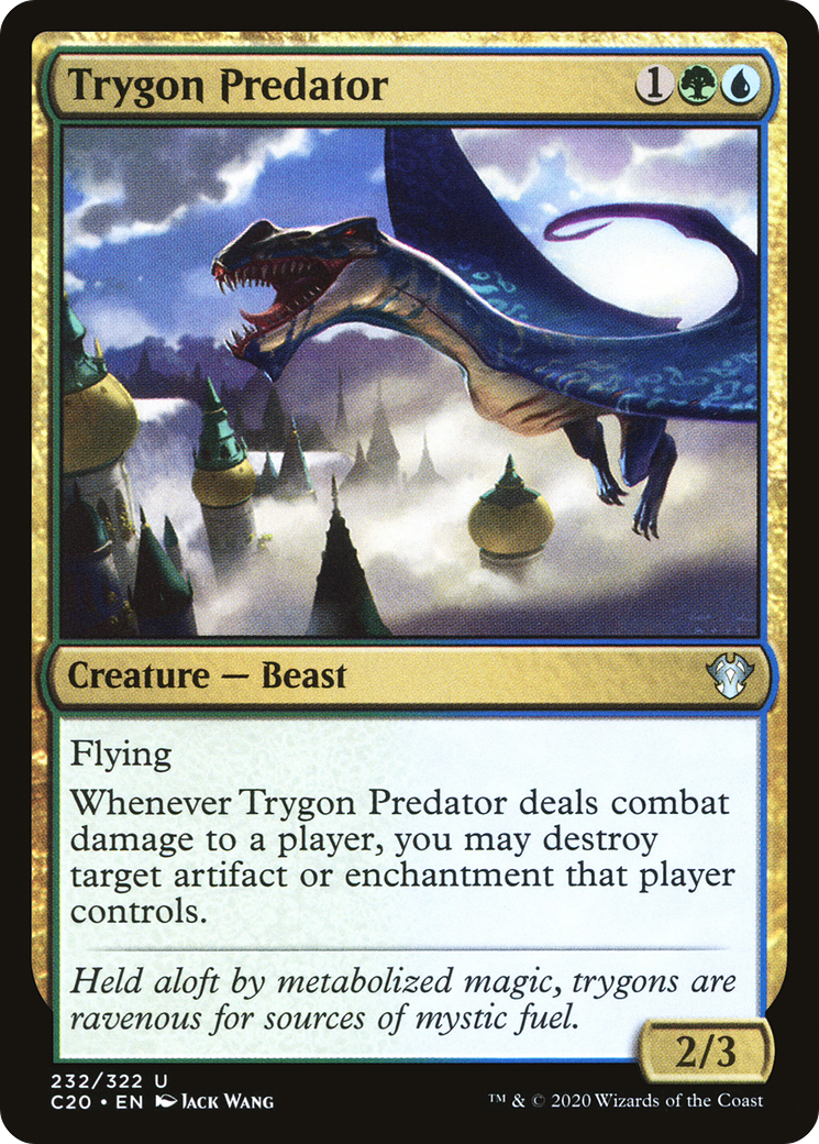 Trygon Predator (C20-232) - Commander 2020 - Premium MTG Single from Wizards of the Coast - Just $0.08! Shop now at Game Crave Tournament Store