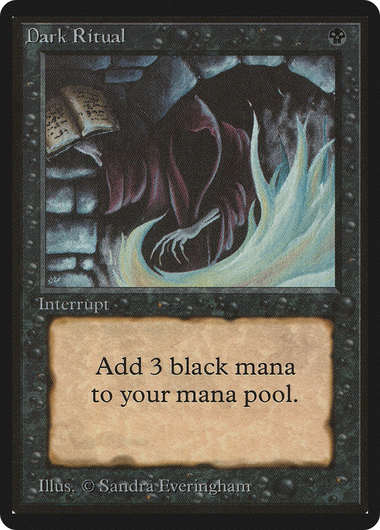 Dark Ritual (LEB-099) - Limited Edition Beta - Premium MTG Single from Wizards of the Coast - Just $43.20! Shop now at Game Crave Tournament Store